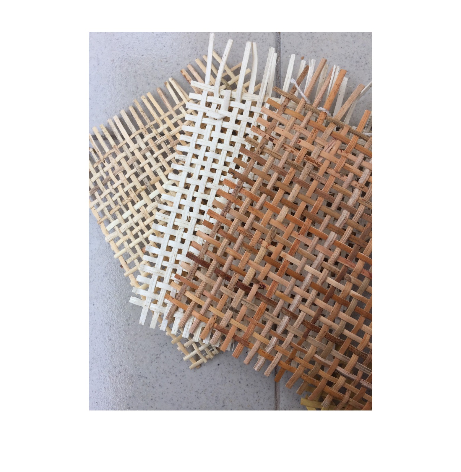 1/2 Open Weaving Mesh Raw Rattan Cane Webbing Materials/ Bleached Rattan Webbing Cane. Angelina +84327746158 99 Gold Data