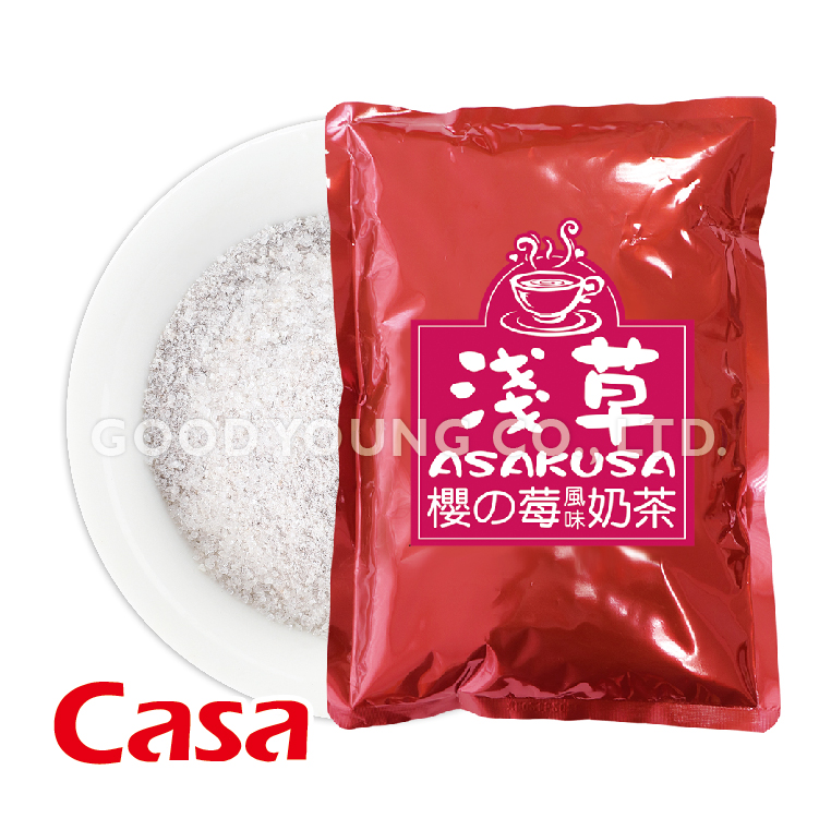 Taiwan ISO Certification Organic Boba Bubble Tea Drinks with Instant Strawberry Milk Tea Powder Ingredients