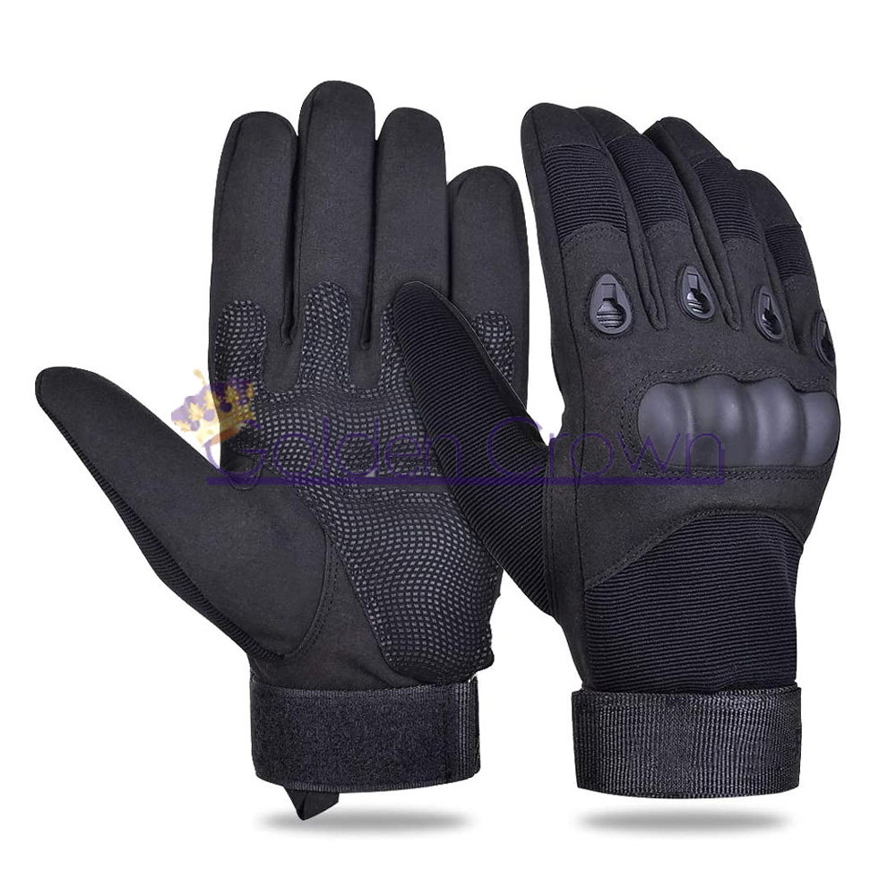 Military Tactical Police Army Combat Gloves with Carbon Fiber Knuckle Paintball Gloves