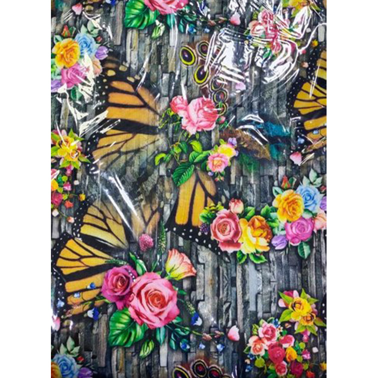 factory supply soft textile Digital Prints fabric taffeta silk multiple color fabric