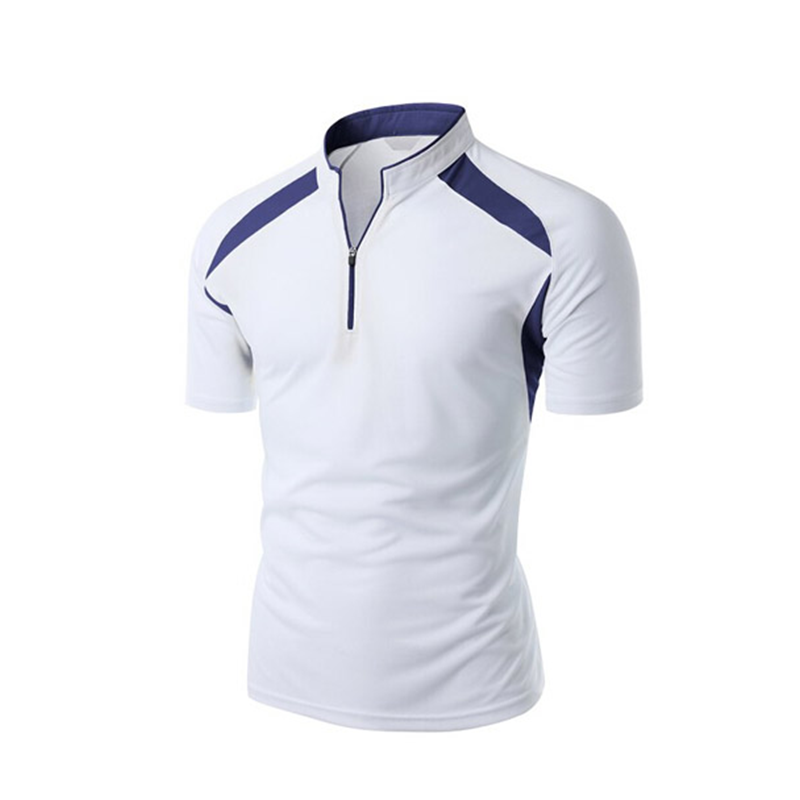 Wholesale Zip Fitted Polo T Shirt Custom Logo Design Polo Shirt