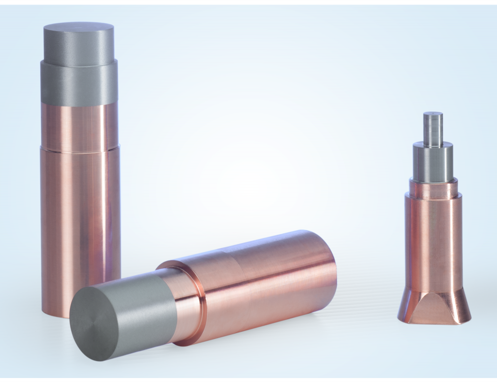 Electrodes made of tungsten, molybdenum and their alloys for resistance welding