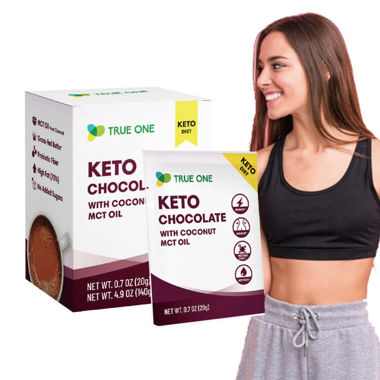 Slimming keto cocoa mct oil drink mix chocolate powder