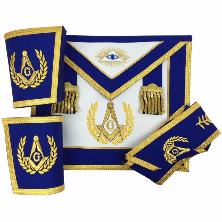 Комплект MASONIC REGALIA мастер Мейсон фартук воротник манжеты