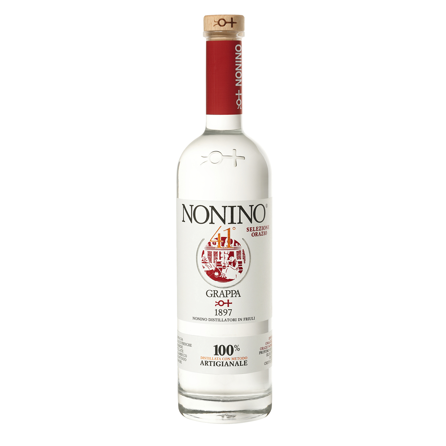 Итальянское Высокое качество OEM Grappa Nonino tradition, традиционный 41 da 1000 мл