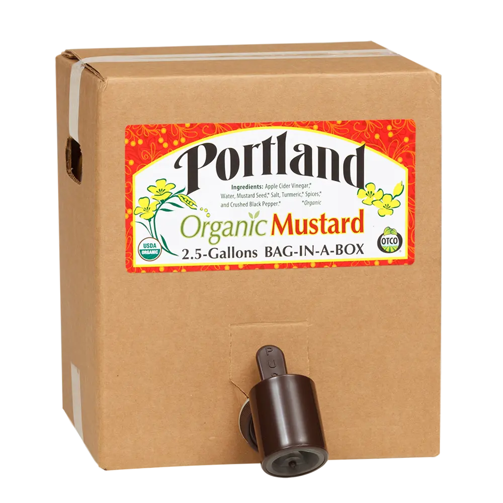 Tumeric, Food, Bulk, Bib Organic Bulk Portland Yellow Mustard 2.5 Gallon Bag-n-Box
