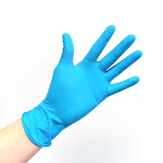 Disposable Latex Examination Glov, Blue, Powder Free Glov