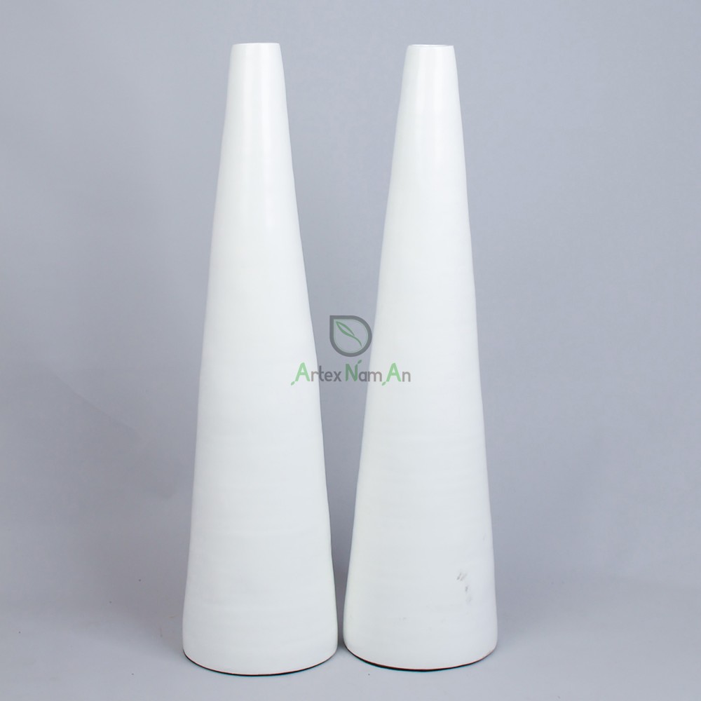 Unique desgin modern white bamboo flower vase for home decor also handmade decorative wedding vase