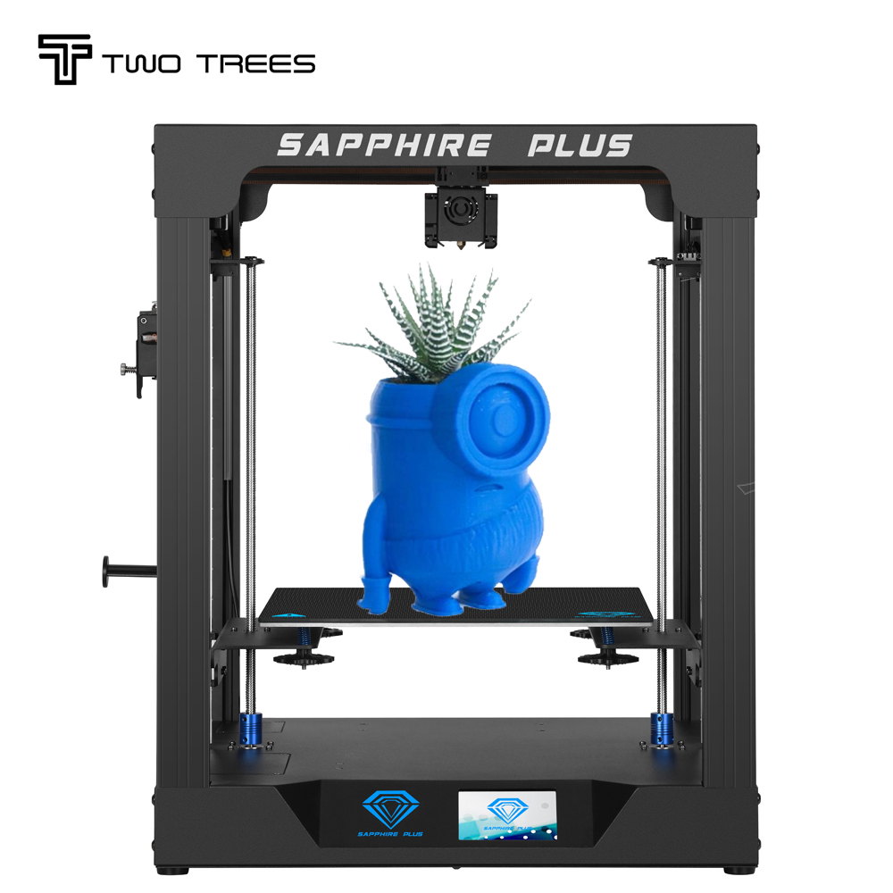 Большой 3D-принтер TWOTREES sapphire plus, 3D-принтер, печатная плата fdm, металлический экструдер