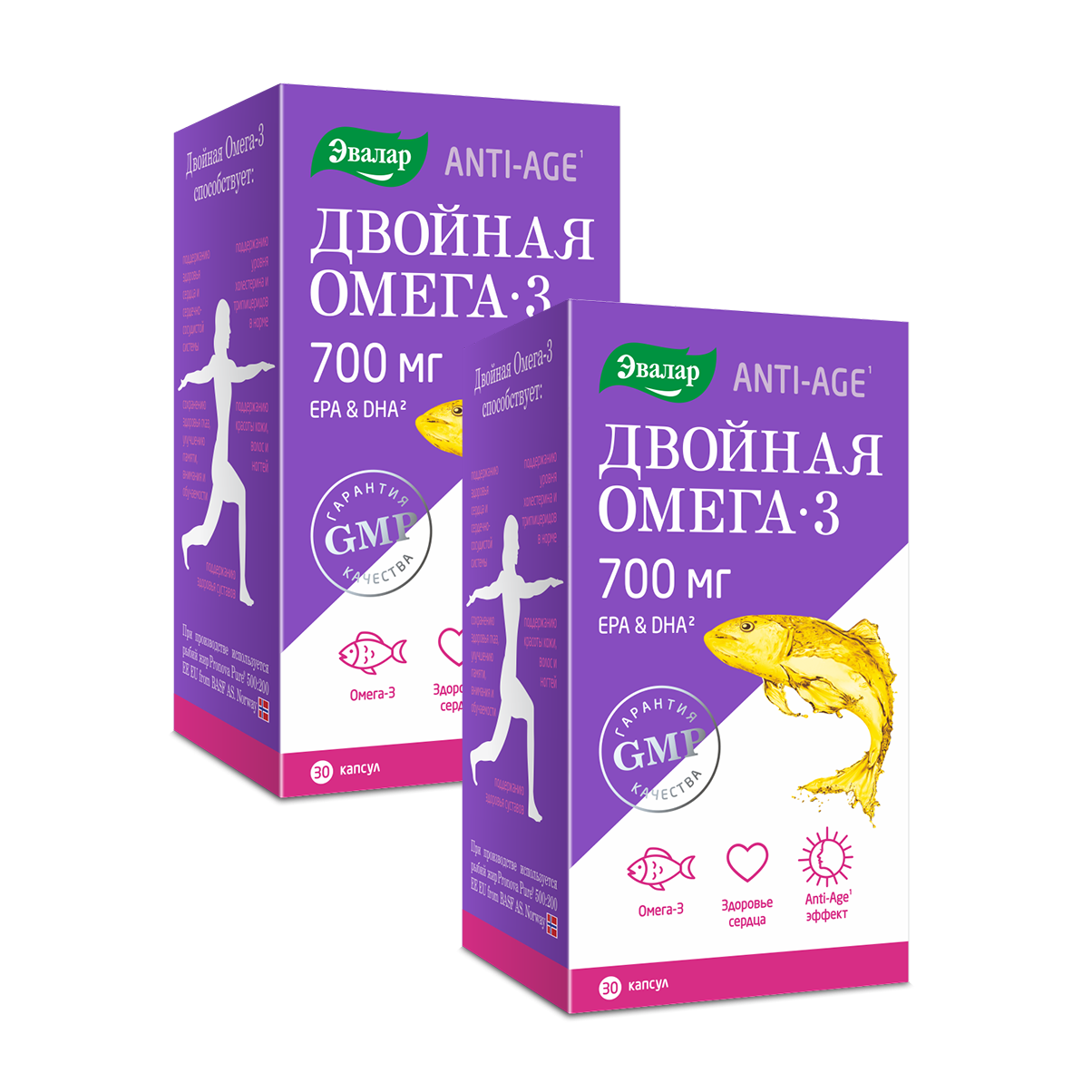 Двойной омега-3 анти-старения продукта