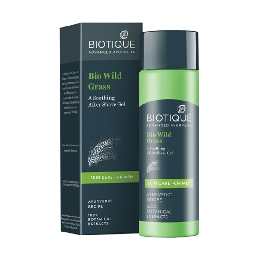 Biotique-Bio wild grass shave gel-soothing after shave, Mens Shaving Cream suppliers India