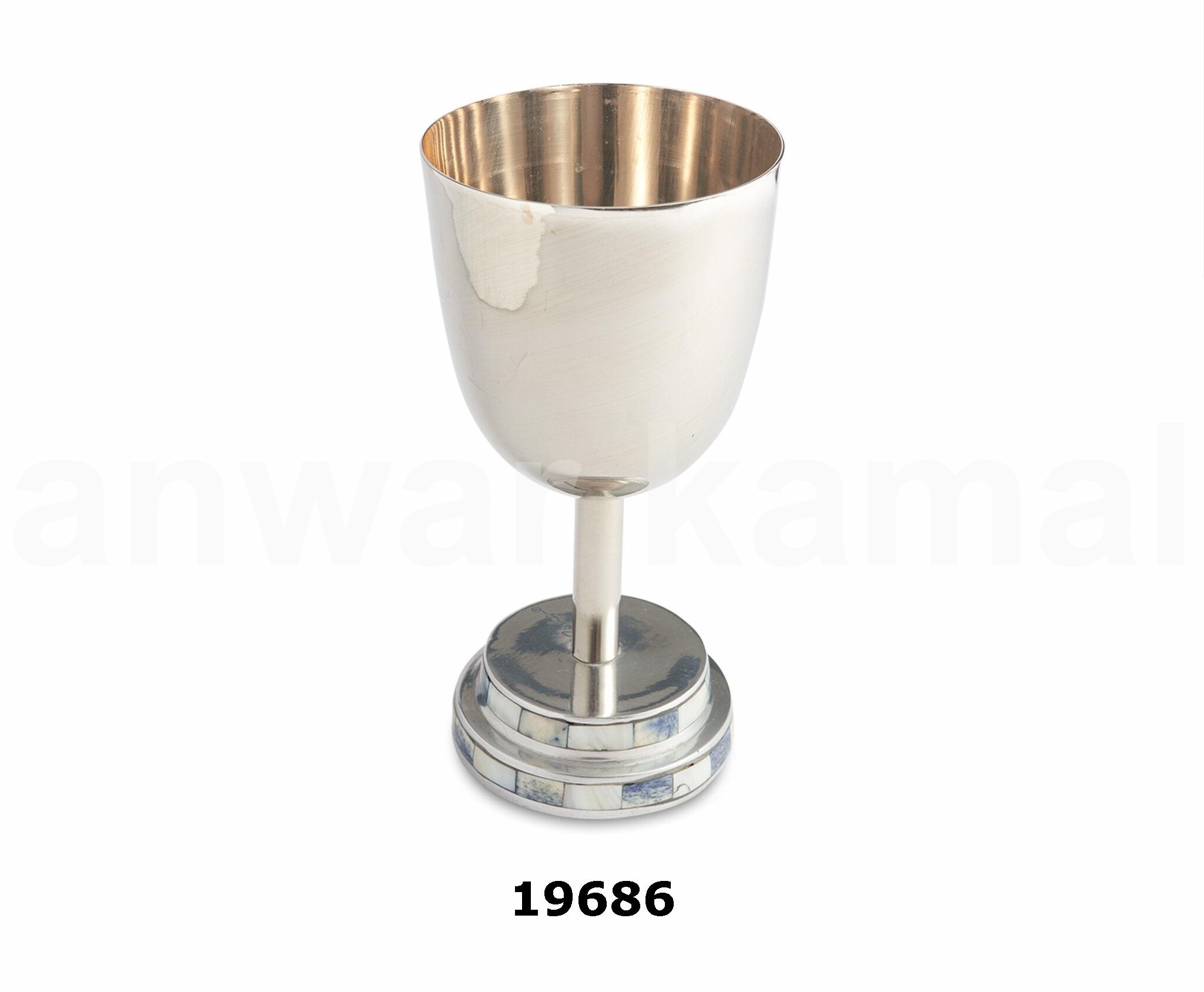 Высококачественная латунная чашка Kiddush с эмалью и покрытием