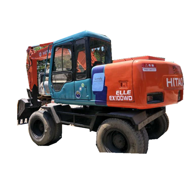 Колесный подвижный тип hitachi EX100WD экскаватор подержанный hitachi EX100WD EX160WD экскаватор хорошая конструкция