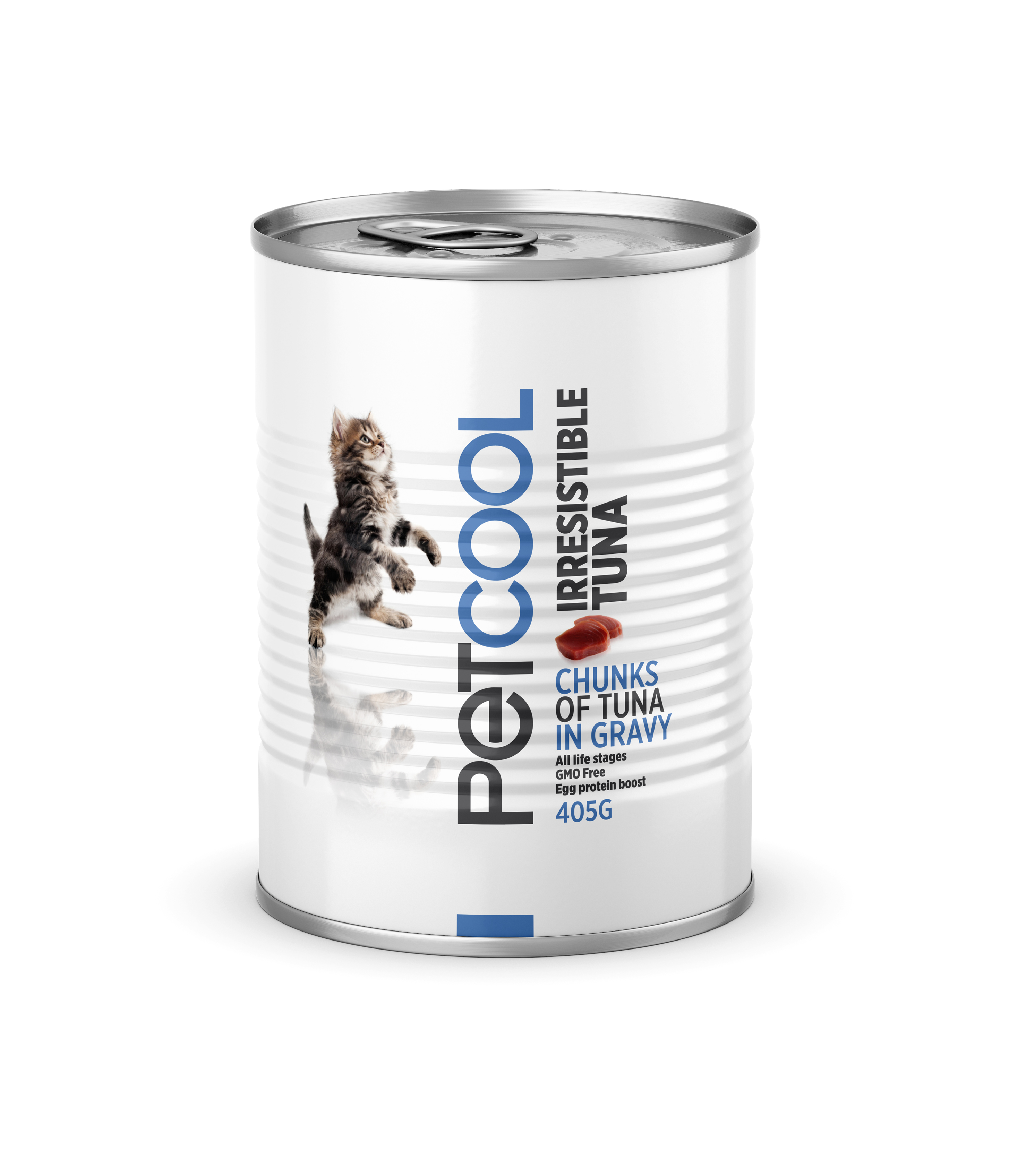 Консервированный влажный корм для кошек с тунцом. PETCOOL непреодолимо
