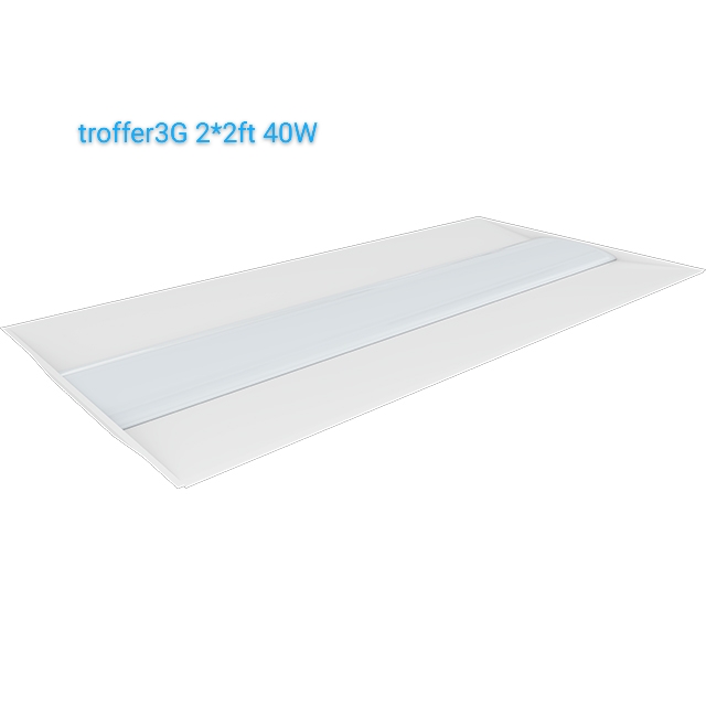 Dlc 2X4 40w led skylight panels led troffer light led flush mount ceiling light 125lm/w led recessed troffer