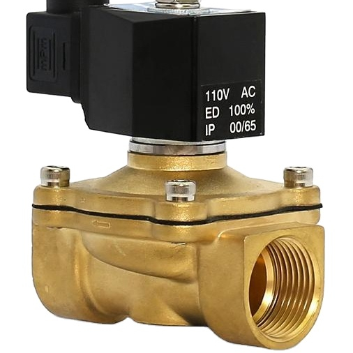 Normal Close Two Position Two Way Brass 24V DC Solenoid Valve