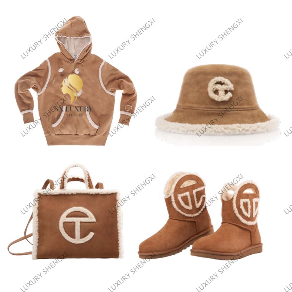 Fashion telfar retro designer handbags famous brand PU Leather women sac hats fur telfar bag handbags luxury
