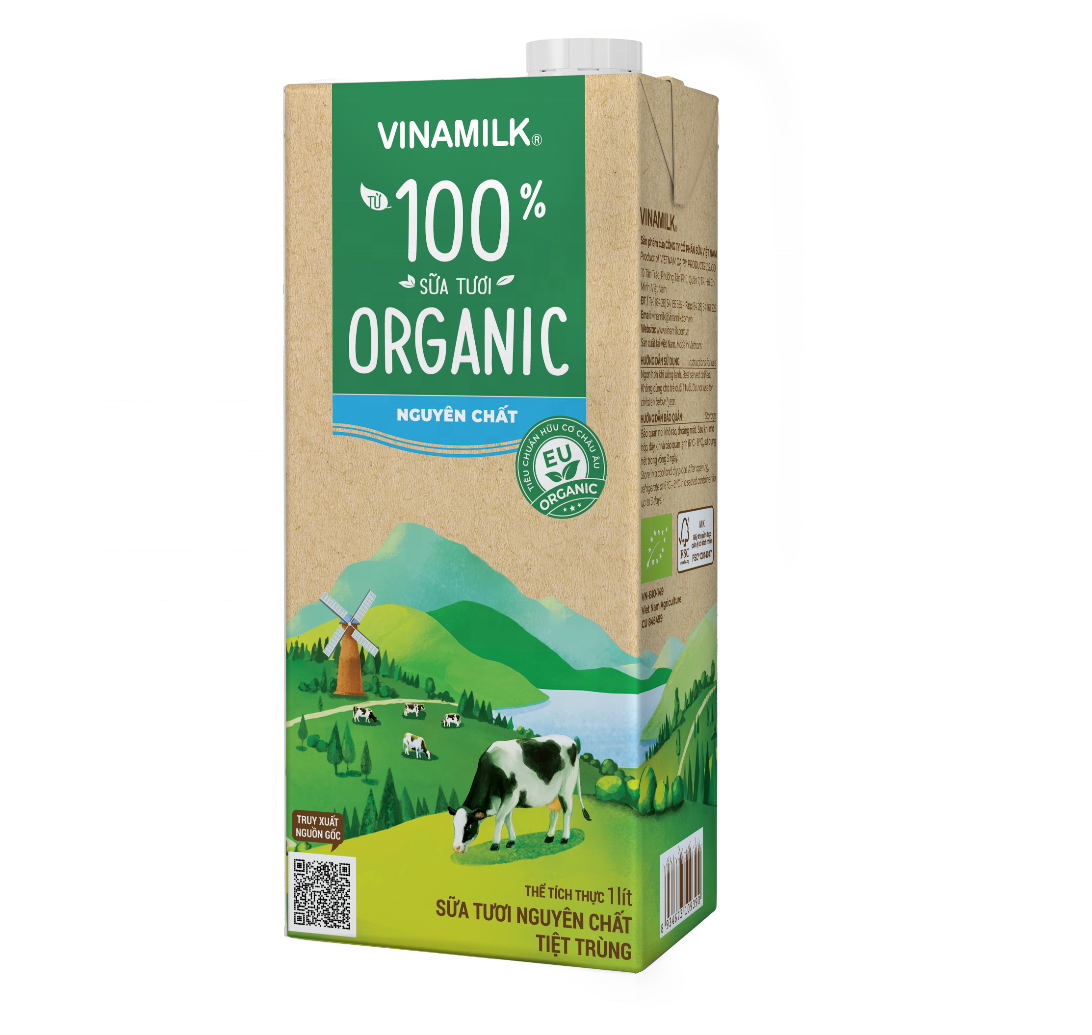 Органическое молоко-Vinamilk-высокое качество-упаковка 1 литр X 12 коробок в коробке для детей и взрослых ISO BRC GMP HALAL Gap крупного рогатого скота