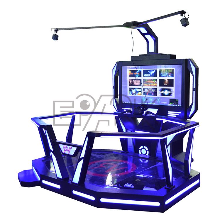 Future technology 9d vr walking platform game virtual reality vr space freely shooting gaming machine with VR glasses