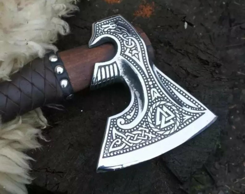 Hand Forged Custom Viking Axe