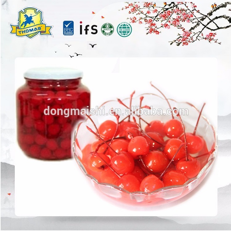 Кондитерские украшения фруктовые вишCherry консервы в стеклянной банке