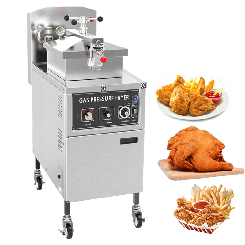 Фритюрница с маслом и газом, газовая фритюрница 25 л kfc, коммерческие фритюрницы с глубоким высоким давлением для жареной курицы, машина для фаст-фуда для продажи