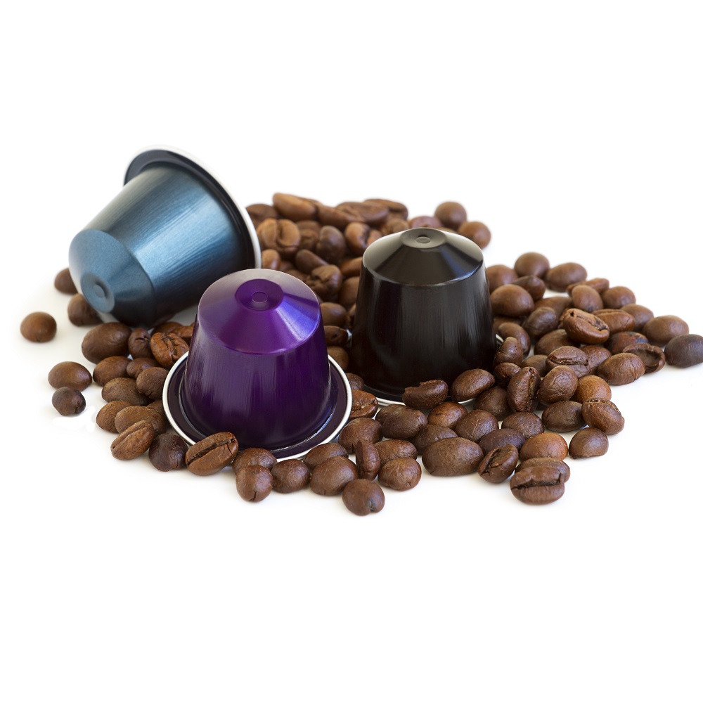 Капсула для кофе Nespresso с белой этикеткой