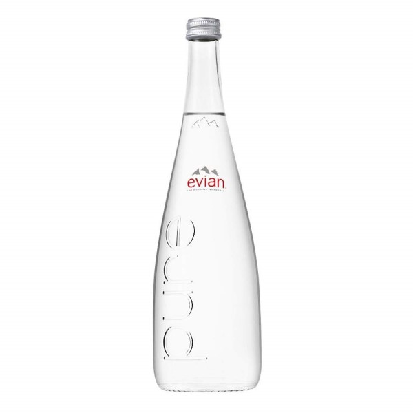 Evian минеральная вода 750 мл стеклянная бутылка 12x75cl
