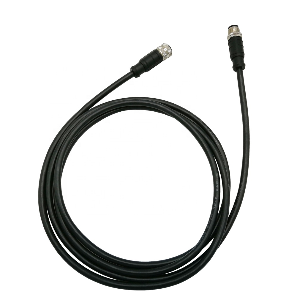 M12 кабель прямой M12 соединитель 8Pin отлитый под давлением Женский к мужскому датчику кабель промышленный fieldbus кабель