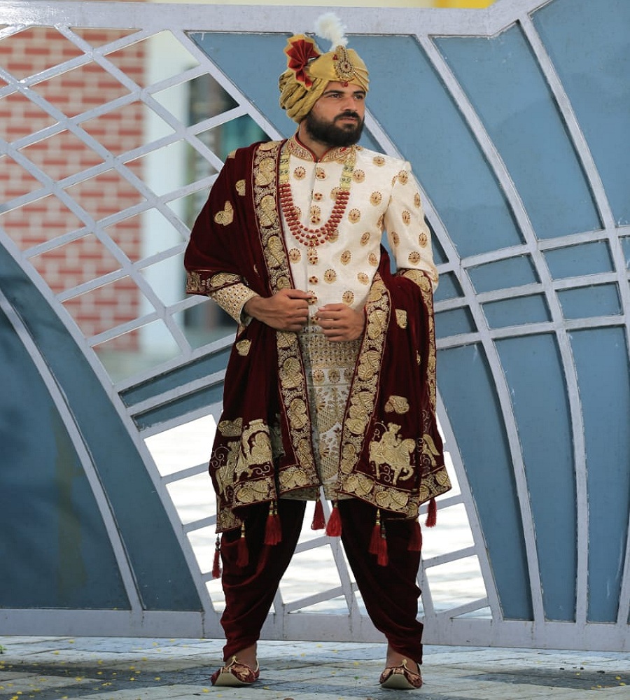 Свадебный костюм, Блейзер/костюм KURTA DHOTI SALWAR из чистой ткани, шервани для мужчин, индийское платье, модный Болливуд, оптовая продажа