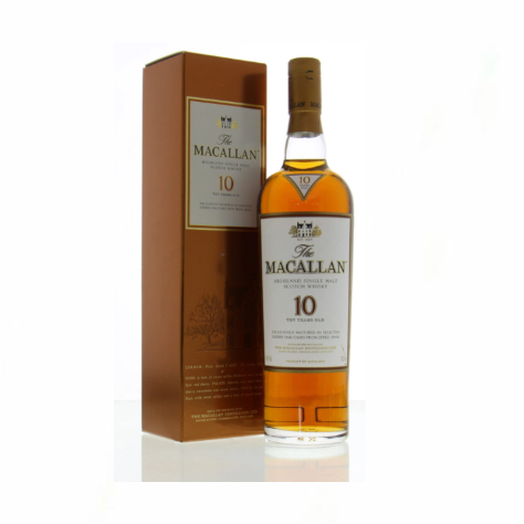 Premium Whisky Macallan 10 Year Old Sherry Oak 700ml for Sale