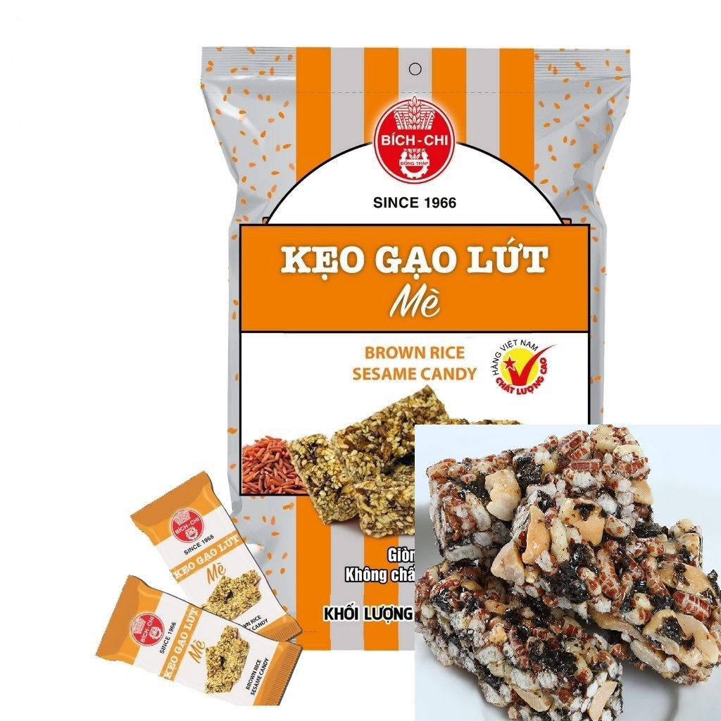 High Quality Viet Nam Manufacturer Bich Chi Brown Rice Sesame Candy From Viet Nam