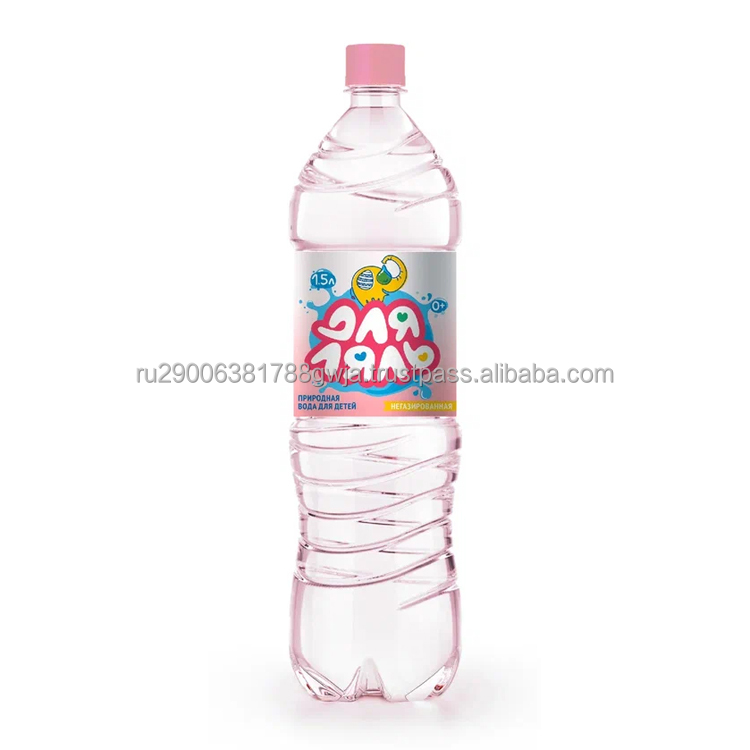 Минеральная вода для домашних животных DLYA LYAL 1,5L без газа, биолюминесцентный контроль бактериологической чистоты воды, пластиковые бутылки для воды