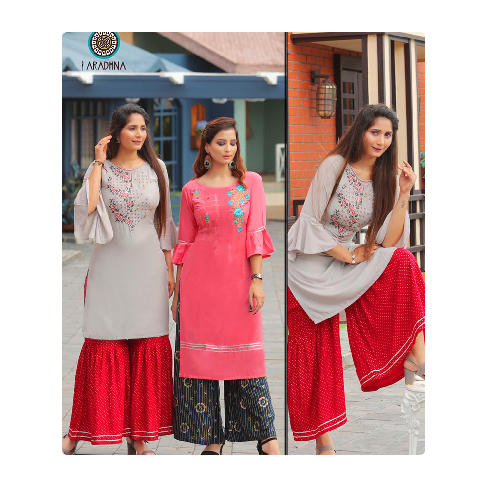Новинка 2021 года, дизайнерская одежда Kurti для вечеринки, Kurti с модной работой, распродажа от оптового поставщика
