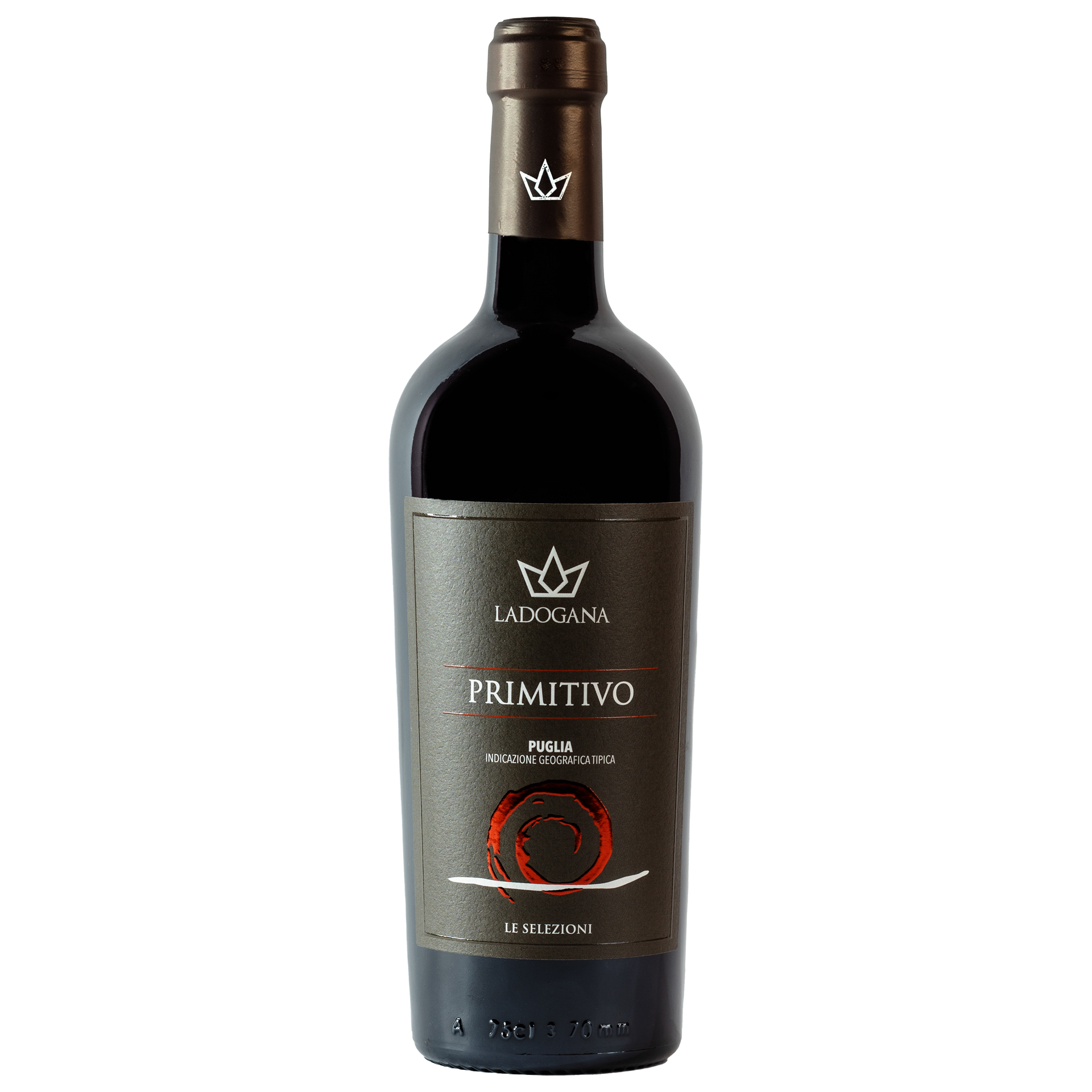 Органические итальянские флаконы PRIMITIVO, красное вино, лилия, 750 мл
