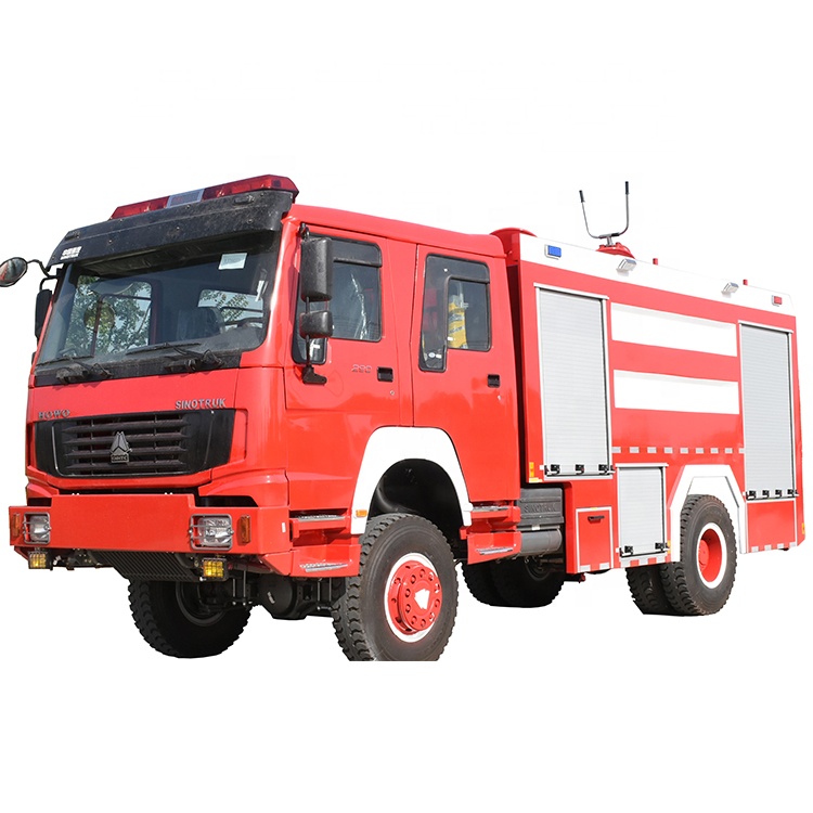 2021 XDR Sinotruk Howo 5500liters 4x4 4WD firefighter truck
