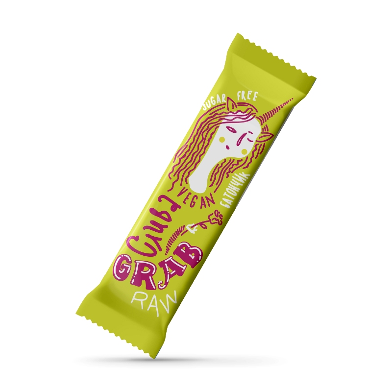 Gluten and sugar free vegan dried plum energy bar