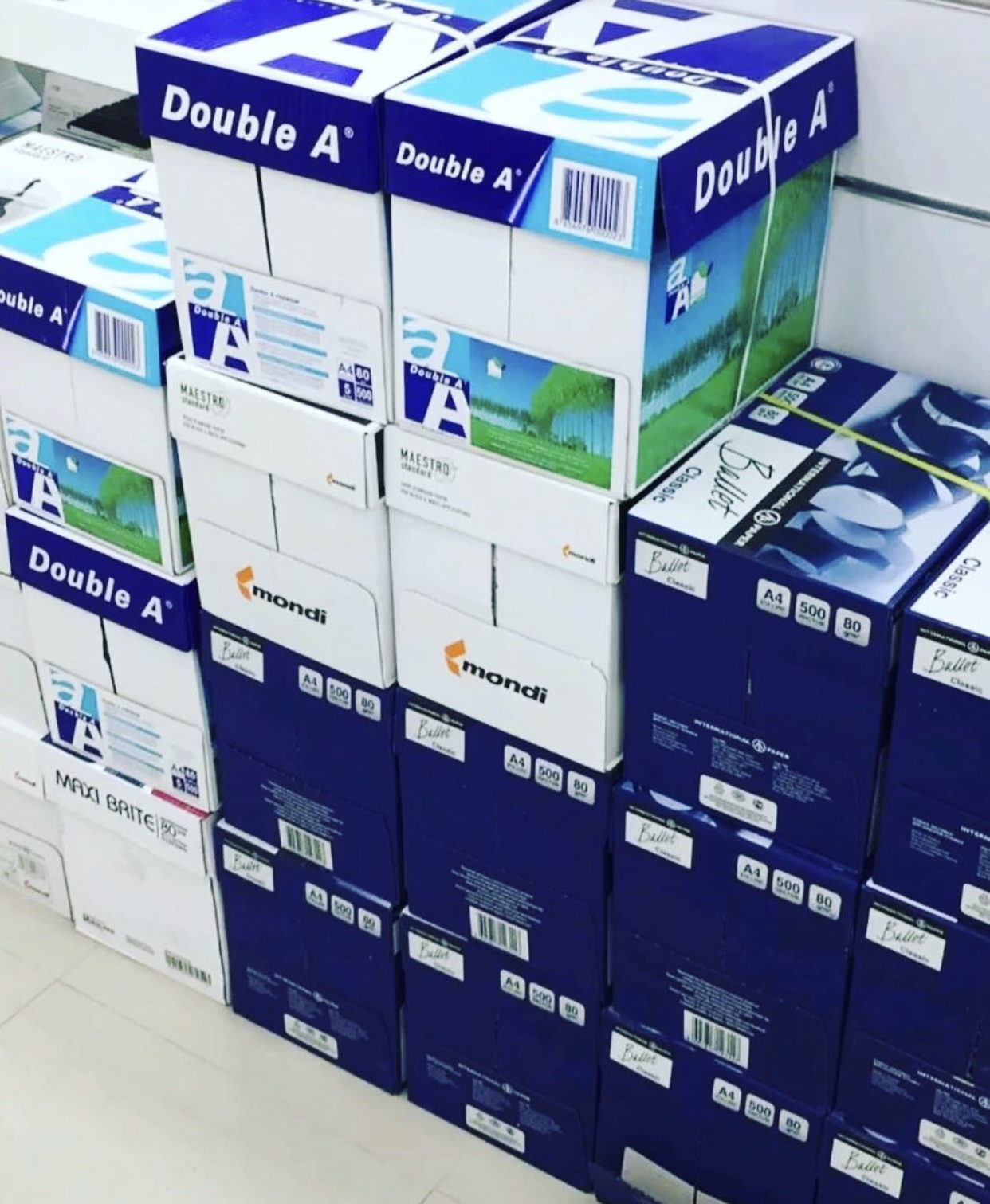 Export Quality Double A A4 Copy Paper 80gsm