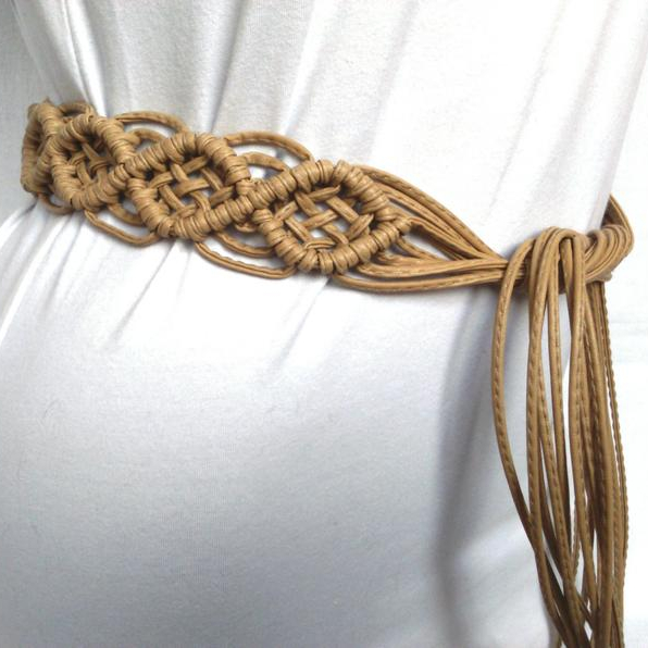 Macrame belt for women