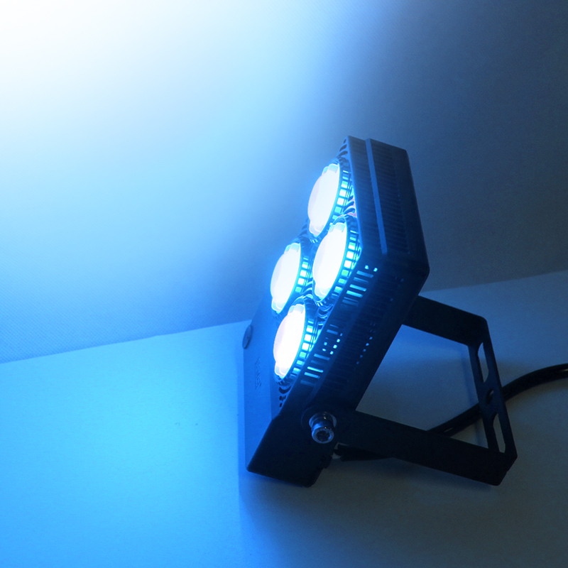 Праздничный Светодиодный прожектор RGB с дистанционным управлением для наружного и внутреннего освещения, 50 Вт