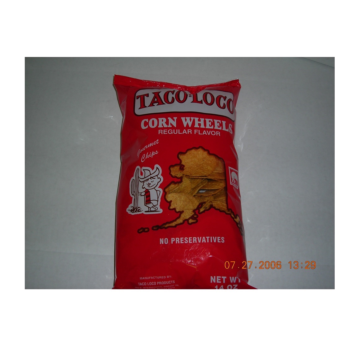 Popular Taco Loco Round Corn Chip Wheels Model Number 7820311131