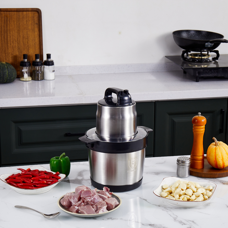 1000W high-power 6L household electric food chopper stainless steel meat grinders
