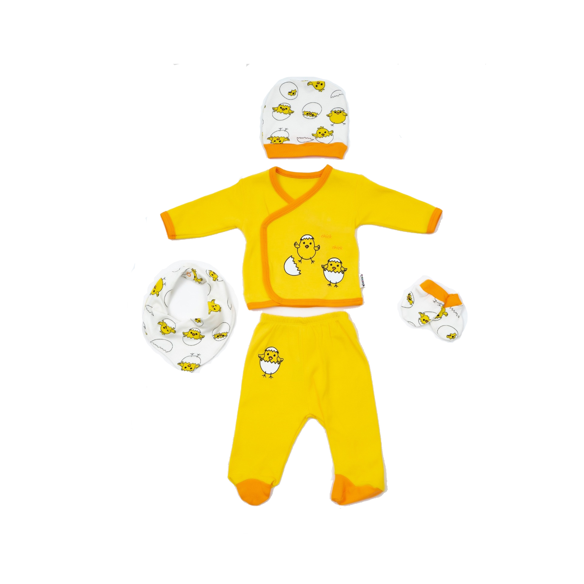 Hot Sale ! Chick Chick Baby Boys' 5 Pcs Clothes Set Seasonal Soft Cotton Baby Clothes By Necix's Brand