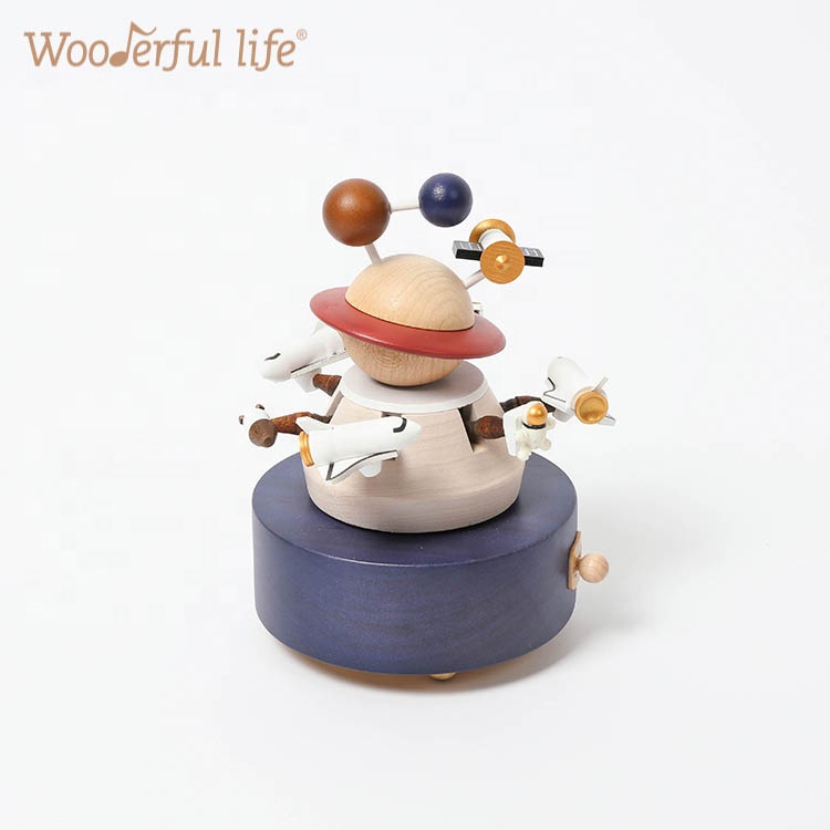 [1] оптовая продажа, деревянная музыкальная шкатулка Wonderful Life с космическим пространством