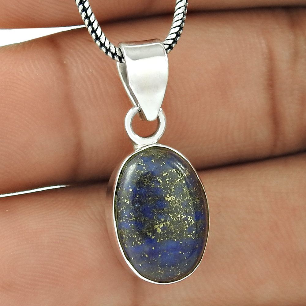 Blue lapis pendant handmade silver jewellery suppliers 925 sterling silver wedding & fashionable pendants