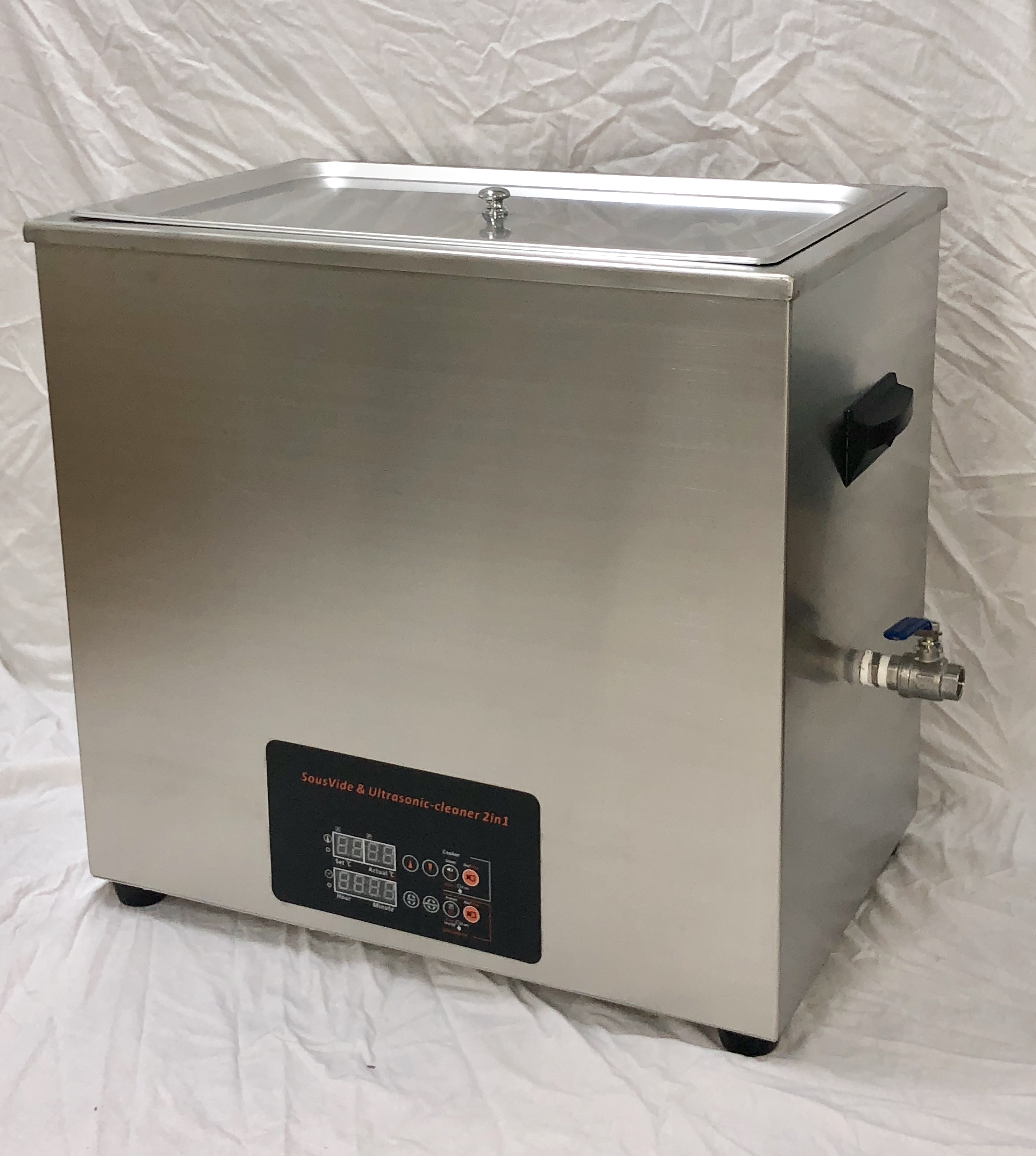 Ultrasonic even heat tenderizing hard tissue professional functions commercial use for bulk production 50 Liter Sous Vide cooker