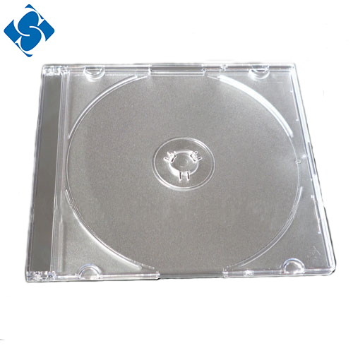 Прозрачная пластиковая коробка с одним cd-диском, 5,2 мм