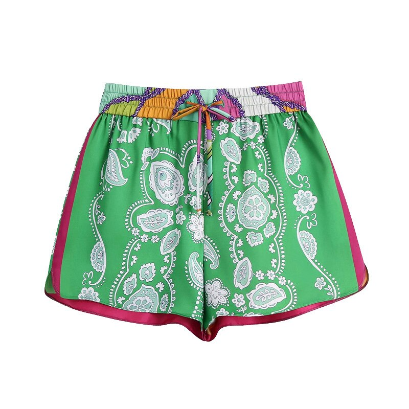 New 2021 Women Printing Shorts Design Polyester Clothing Slim Fit Gym Yoga Street Wear Sports Shorts