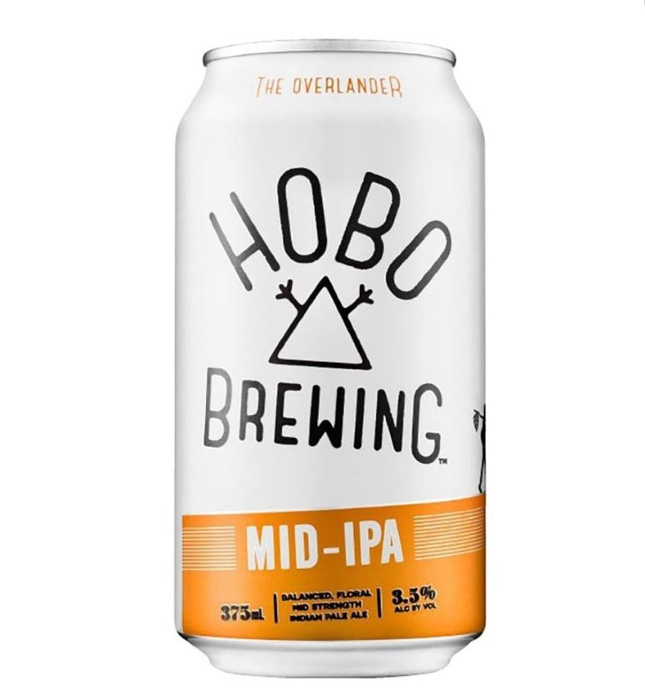 Хобо пивоварения пива MID-IPA-Сделано в Австралии 375 мл х 24
