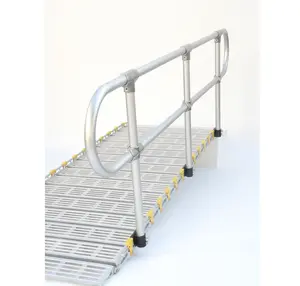 Roll-A-Ramp Modular Ramp System 30 Inch Wide One Side Handrail Loop-End